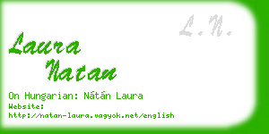 laura natan business card