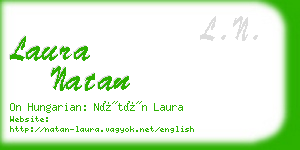 laura natan business card